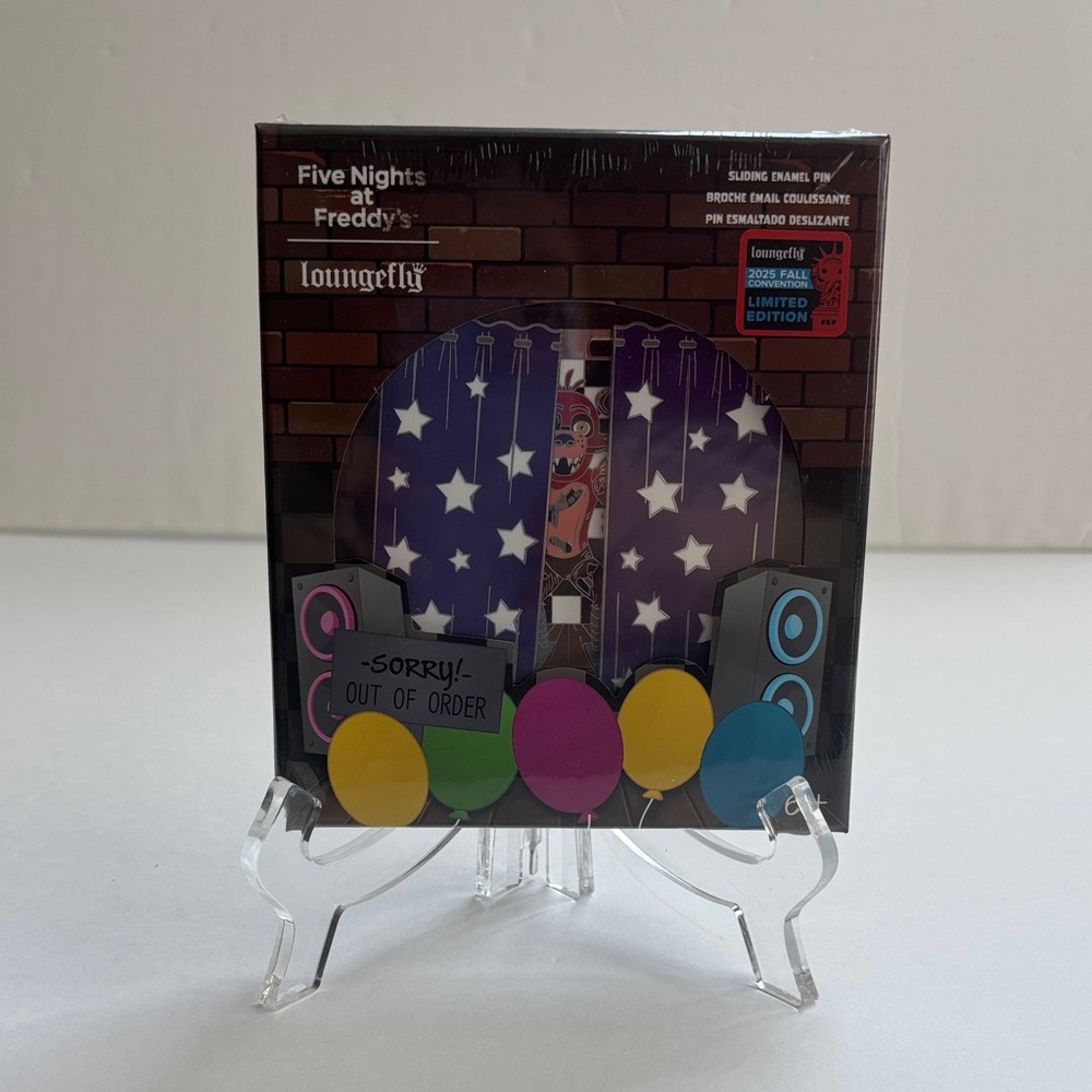 Loungefly Five Nights at Freddy's 2025 FNAF NYCC Limited Edition Sliding Pin 690